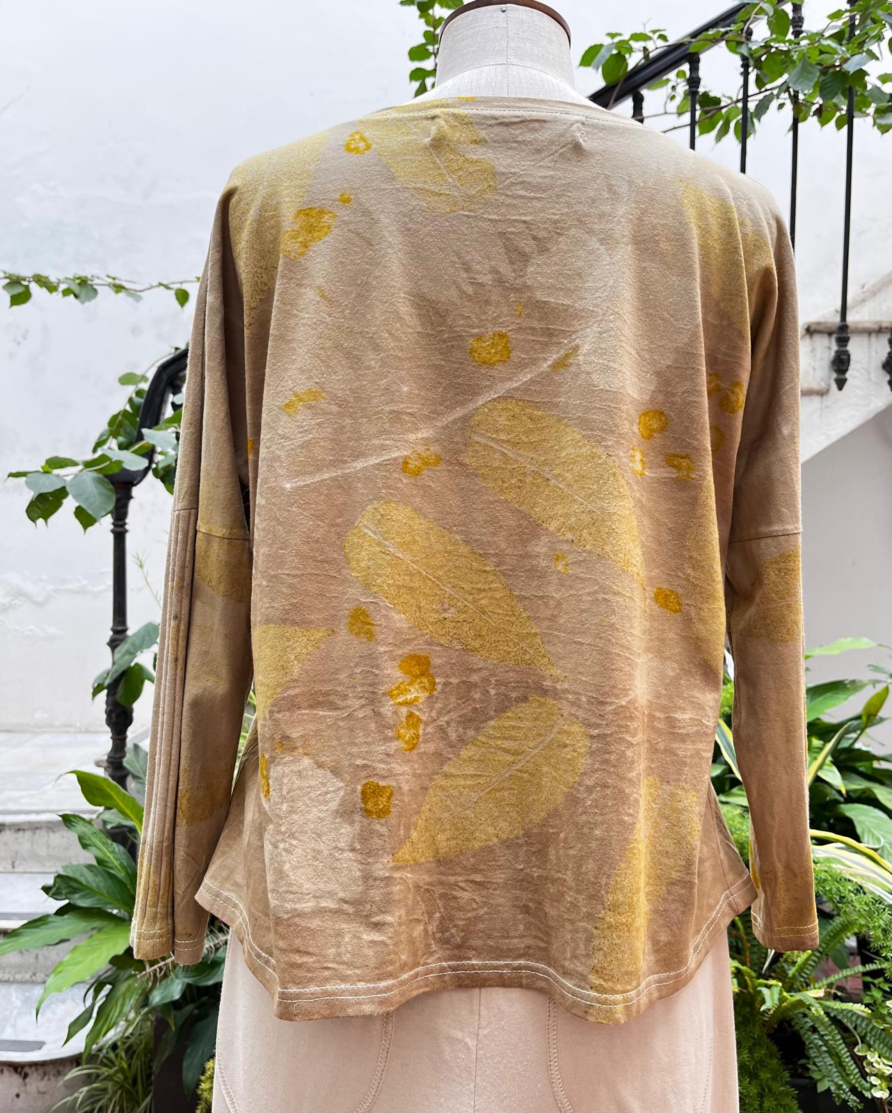 Remera VIDA ecoprint verde II 20% off