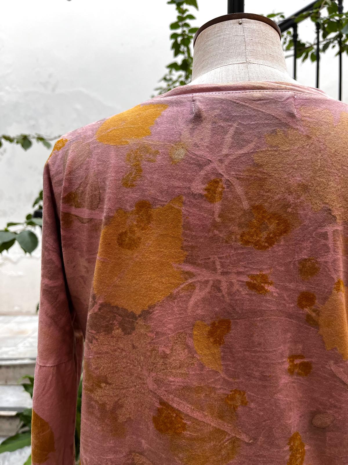 Remera VIDA ecoprint rosa I 20% off