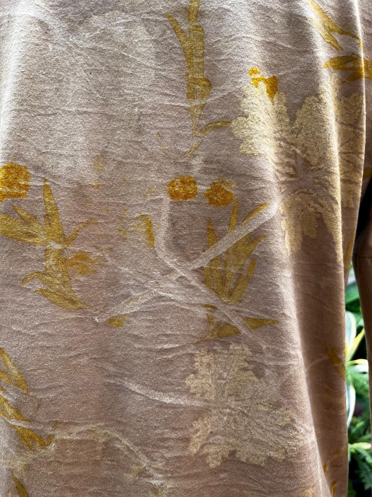 Remera VIDA ecoprint verde III 20% off