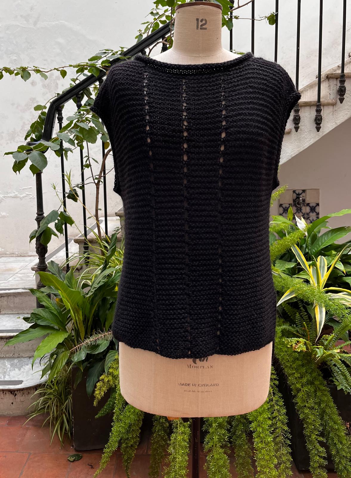 Chaleco CITRINO alpaca negro *30%OFF*