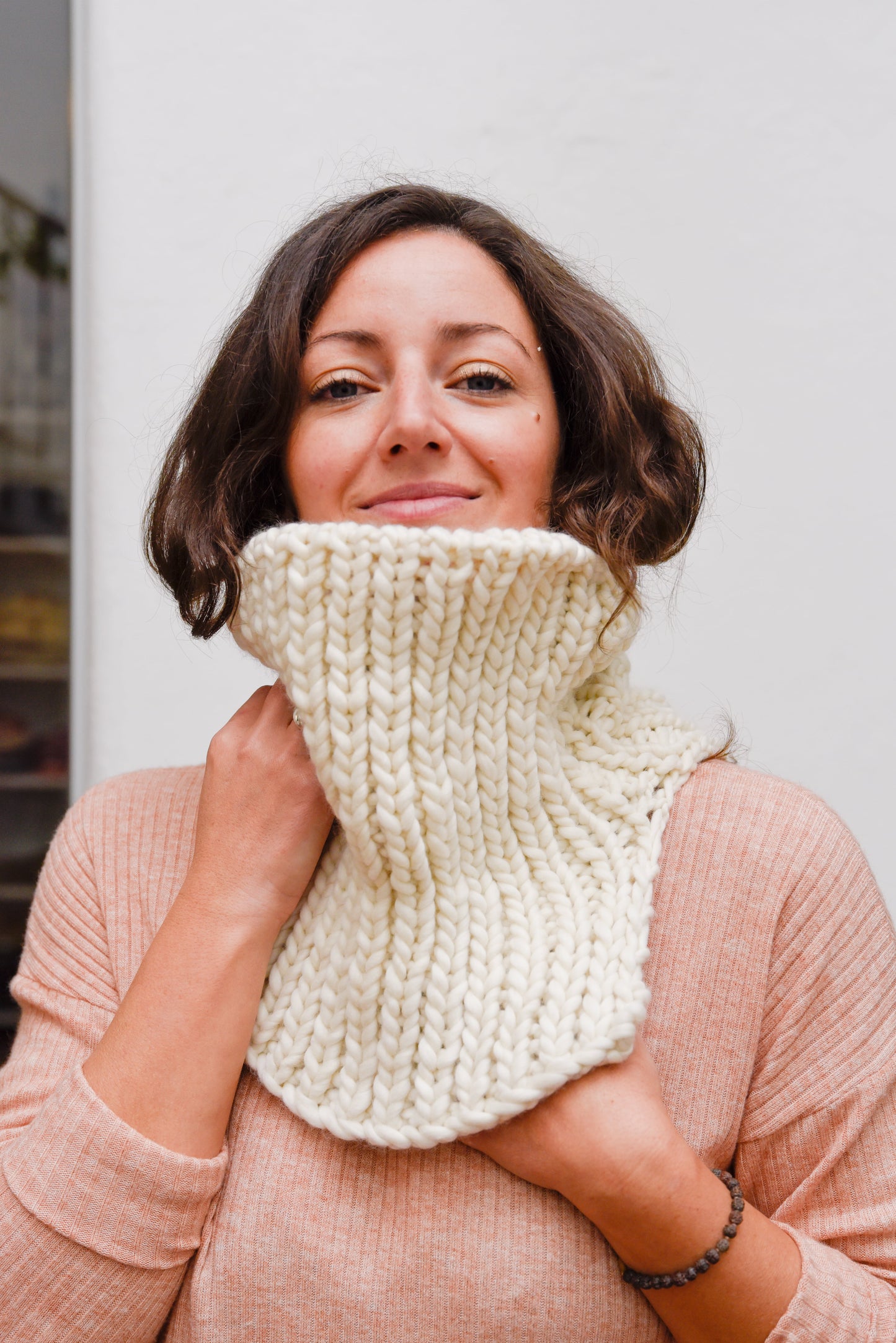 Cuello ALTO merino natural