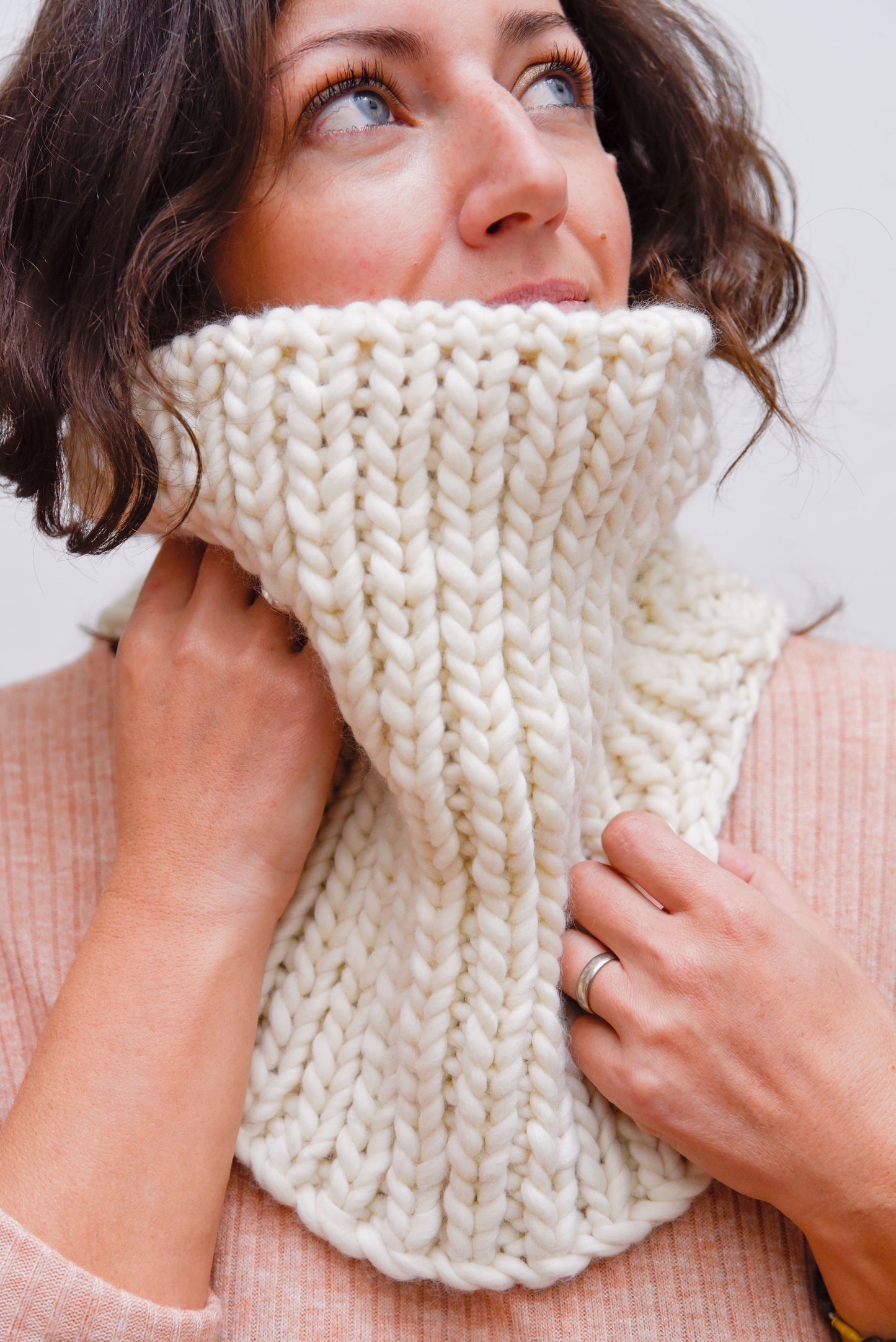 Cuello ALTO merino natural