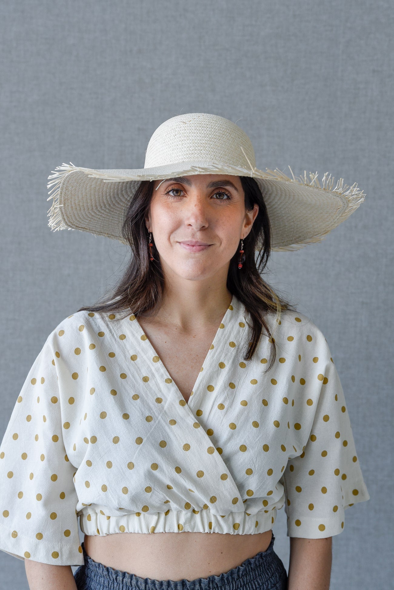 Top FLAMENCO lunares camel *25% OFF*