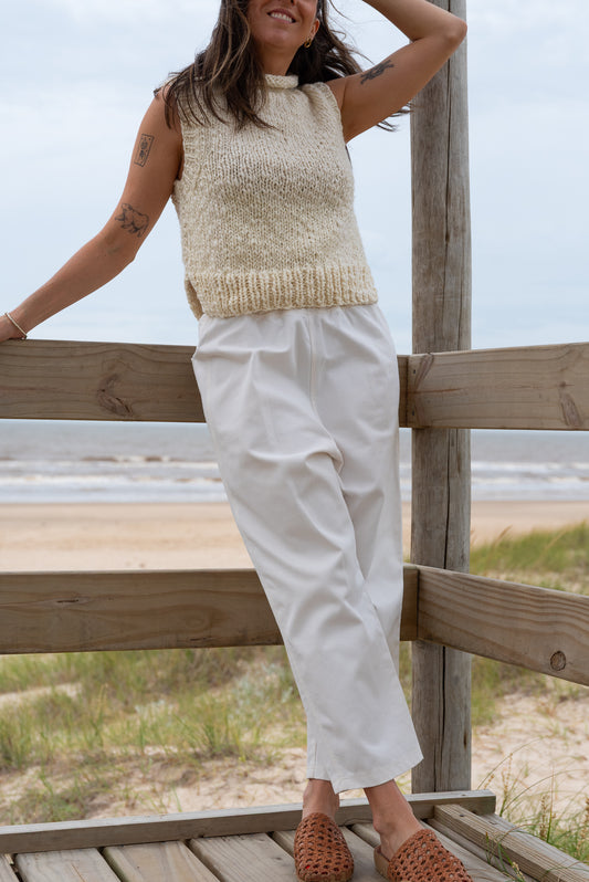 Pantalón BASIC blanco *40%OFF*