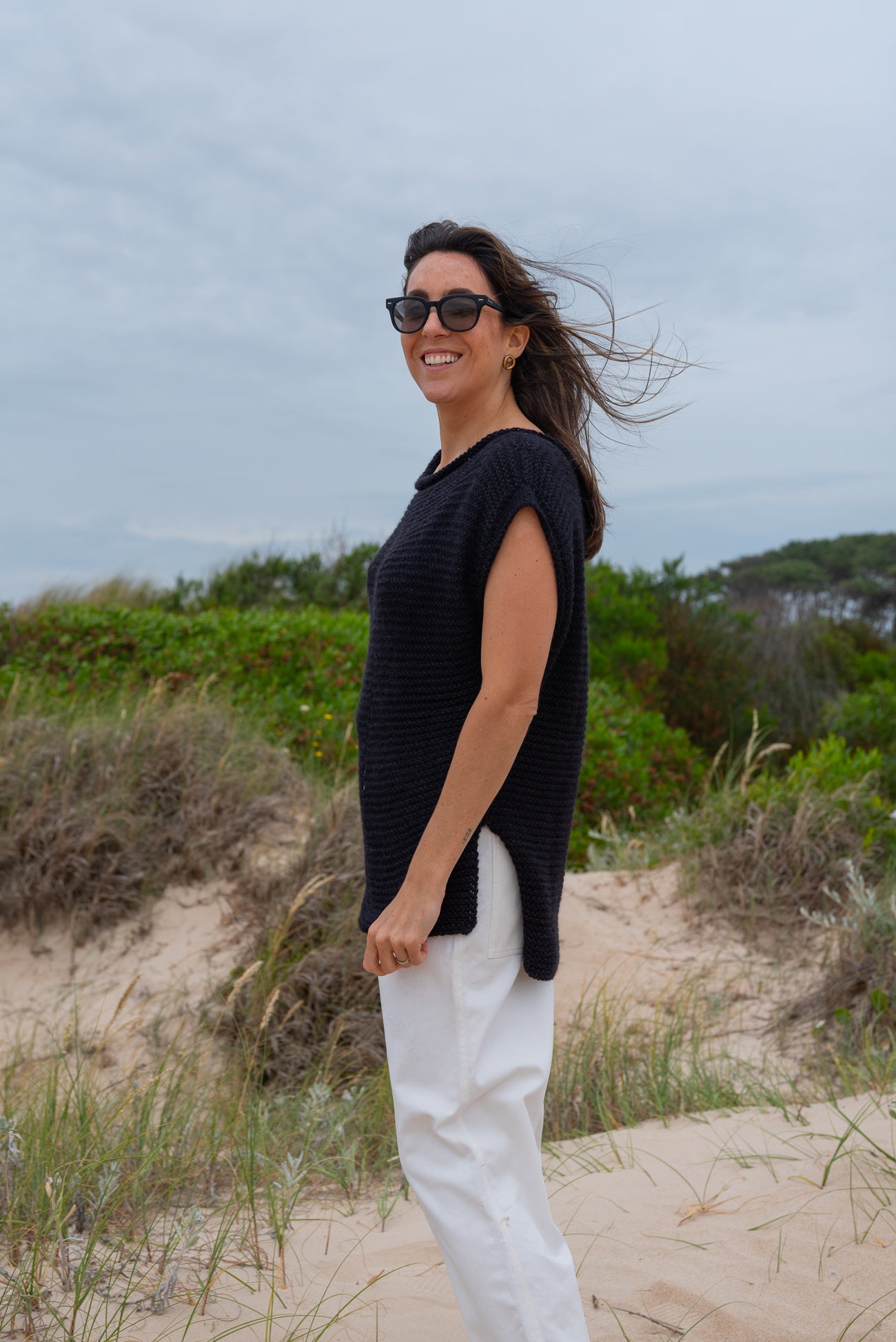 Chaleco CITRINO alpaca negro *30%OFF*