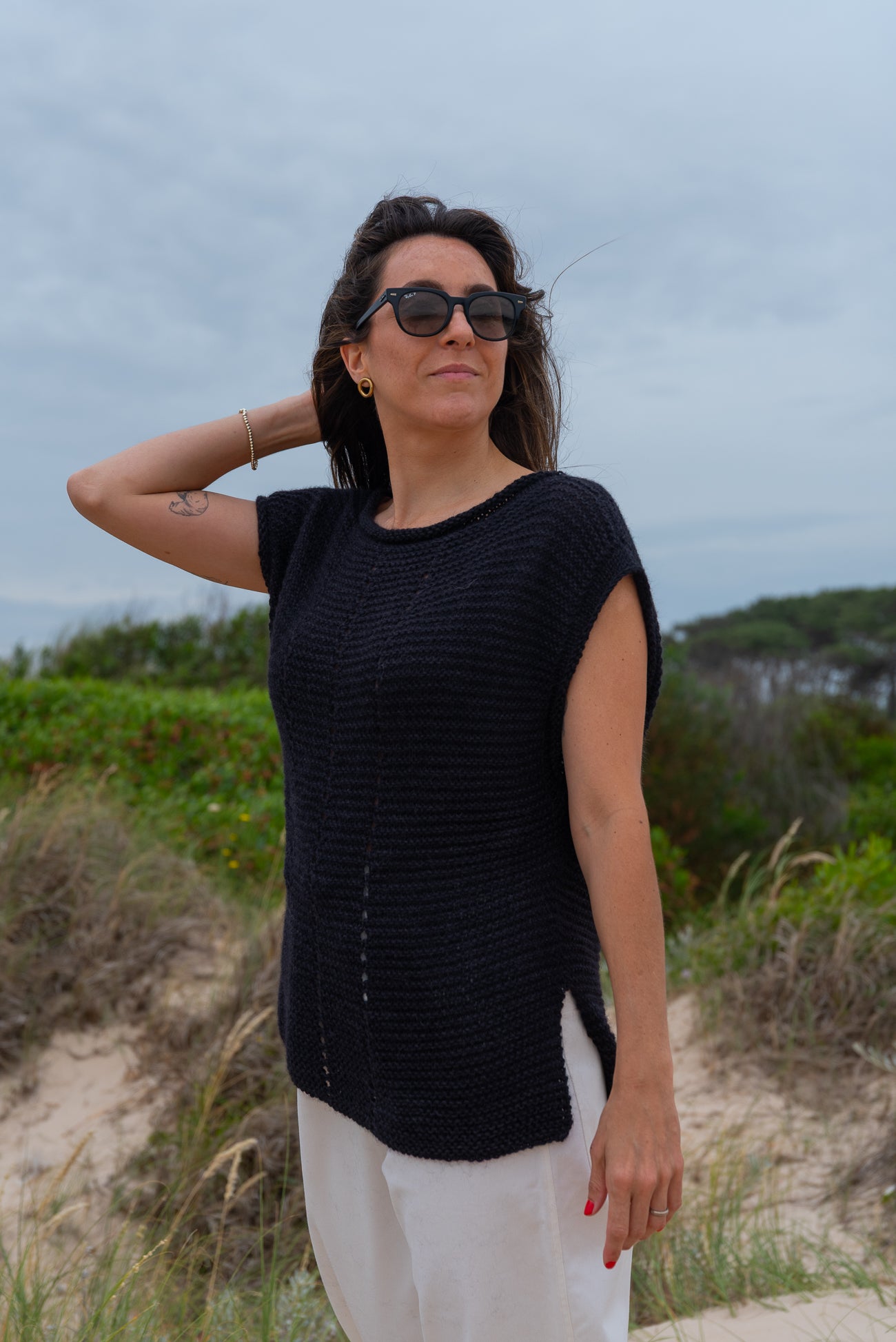 Chaleco CITRINO alpaca negro *30%OFF*