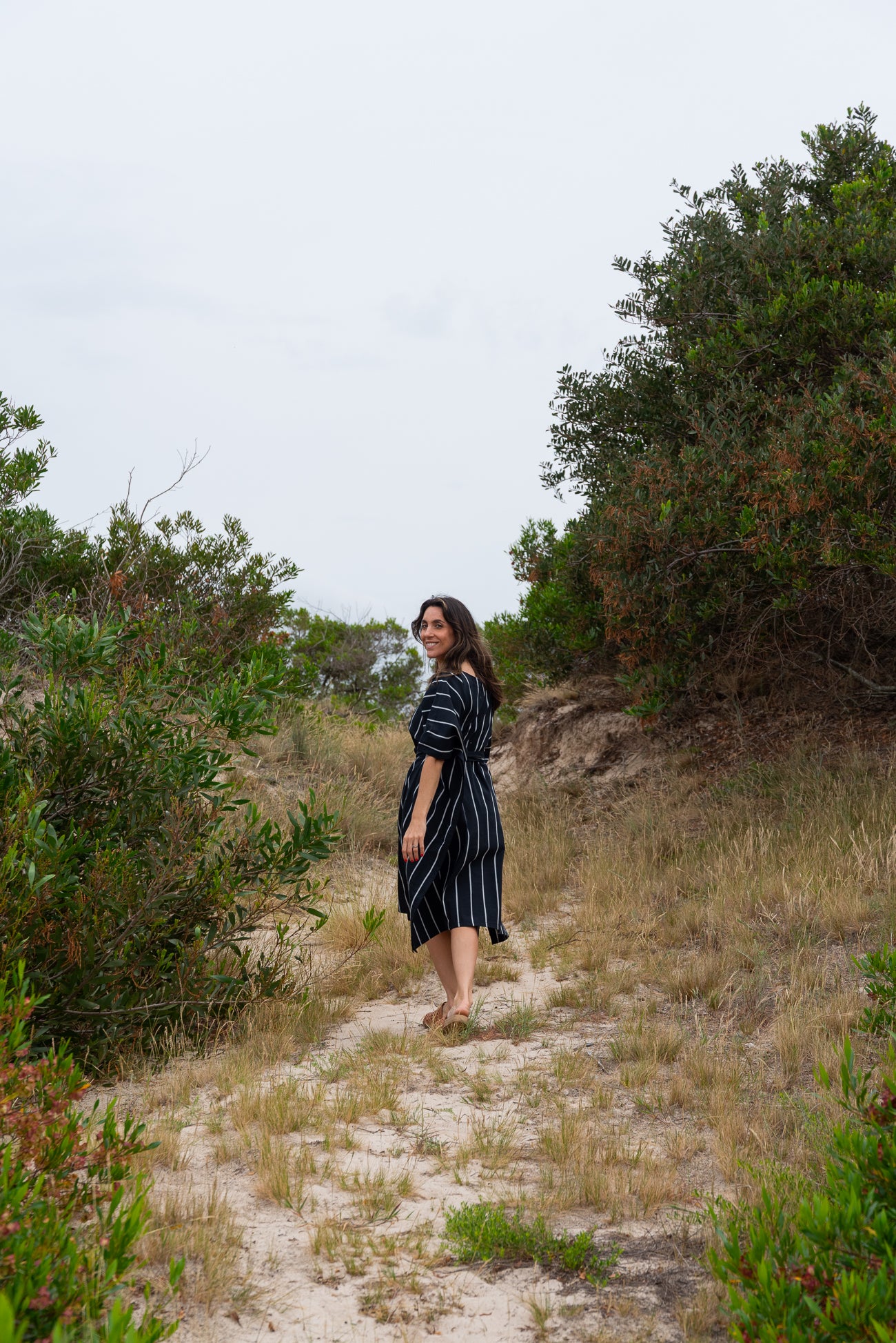 Túnica LIBERTAD rayas negro/blanco